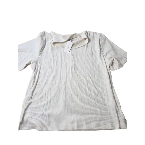 Spanx ribbed polo top In powder sz 3X - Picture 3 of 6